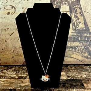 Silver Hello Kitty Pendant Necklace new